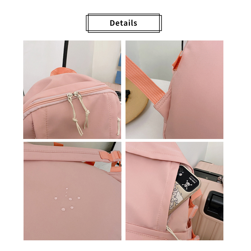 Schoolbag Korean Version College Students Cute New Junior High School Students Large Capacity Simple Versatile Backpack Ins Backpack