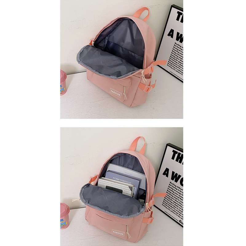 Schoolbag Korean Version College Students Cute New Junior High School Students Large Capacity Simple Versatile Backpack Ins Backpack