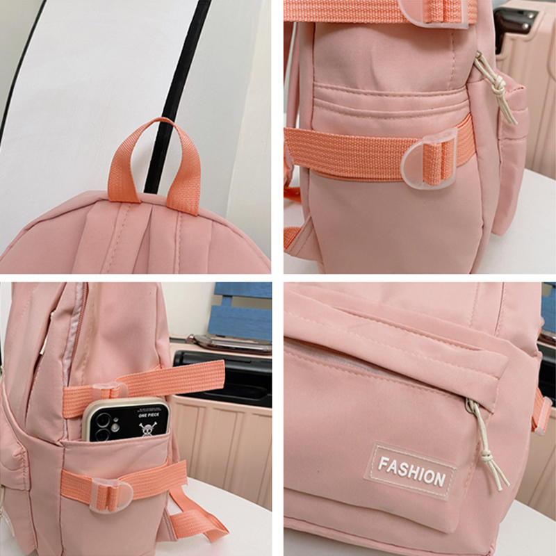 Schoolbag Korean Version College Students Cute New Junior High School Students Large Capacity Simple Versatile Backpack Ins Backpack