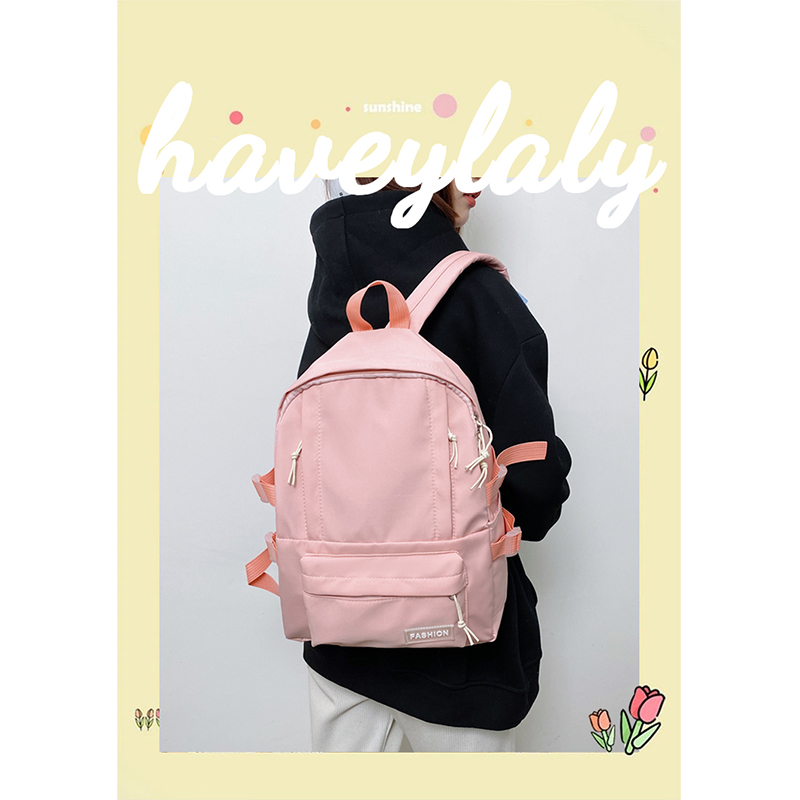 Schoolbag Korean Version College Students Cute New Junior High School Students Large Capacity Simple Versatile Backpack Ins Backpack