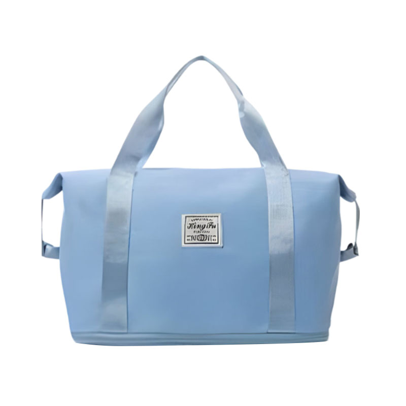 How does a foldable design achieve the ultimate in travel bag space conversion between fully loaded and collapsed?